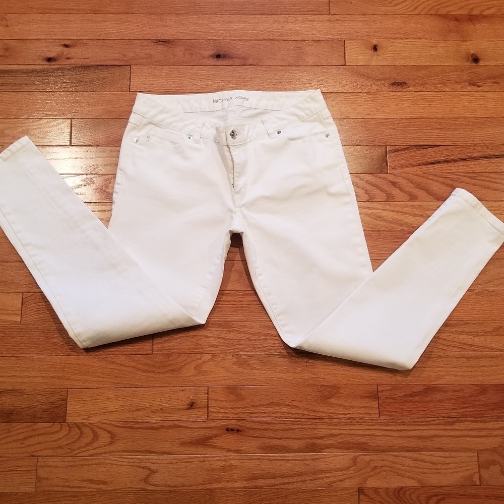 Michael Kors winter white denim Jean's sz 6